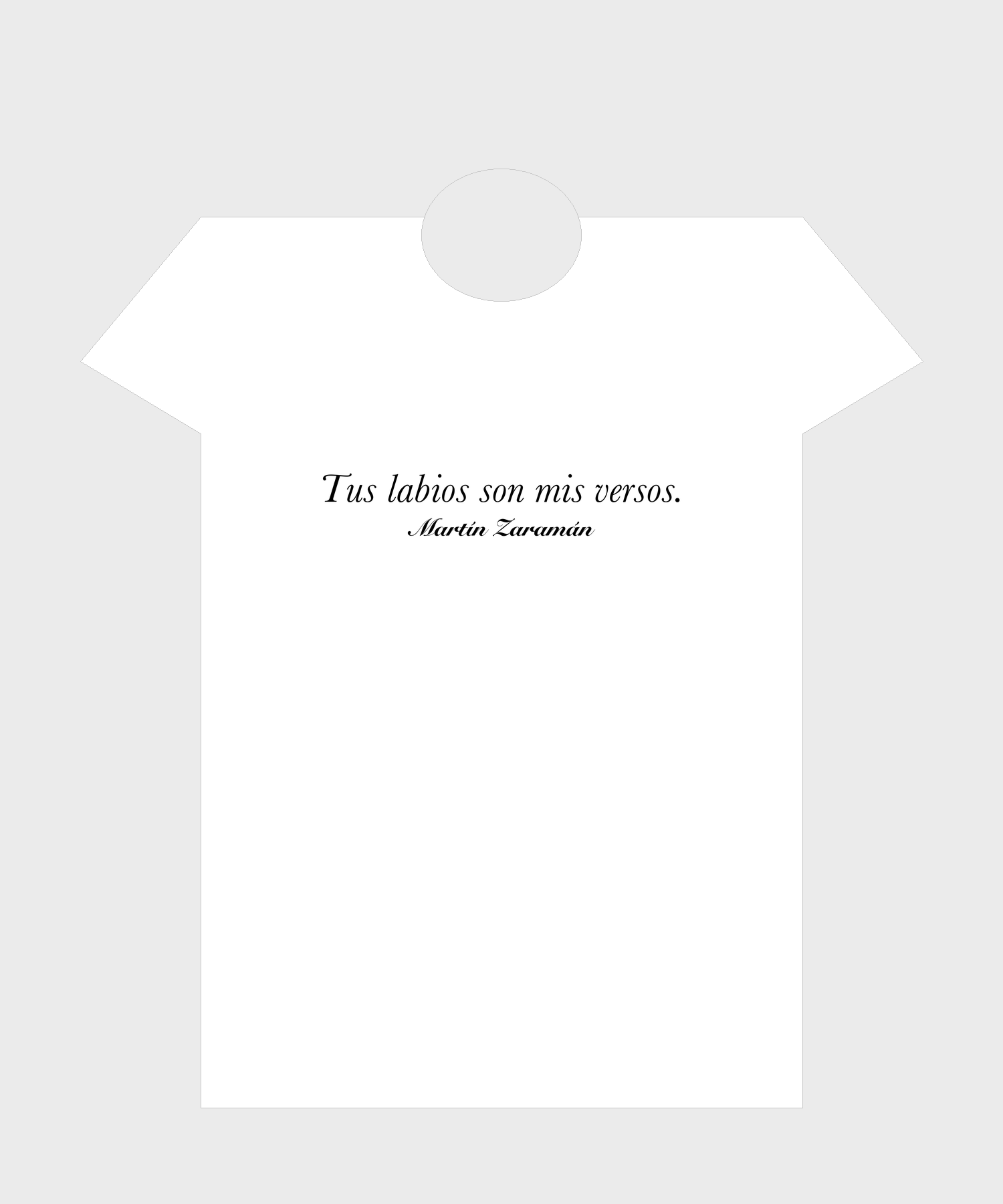 T-shirt — Tus labios son mis versos