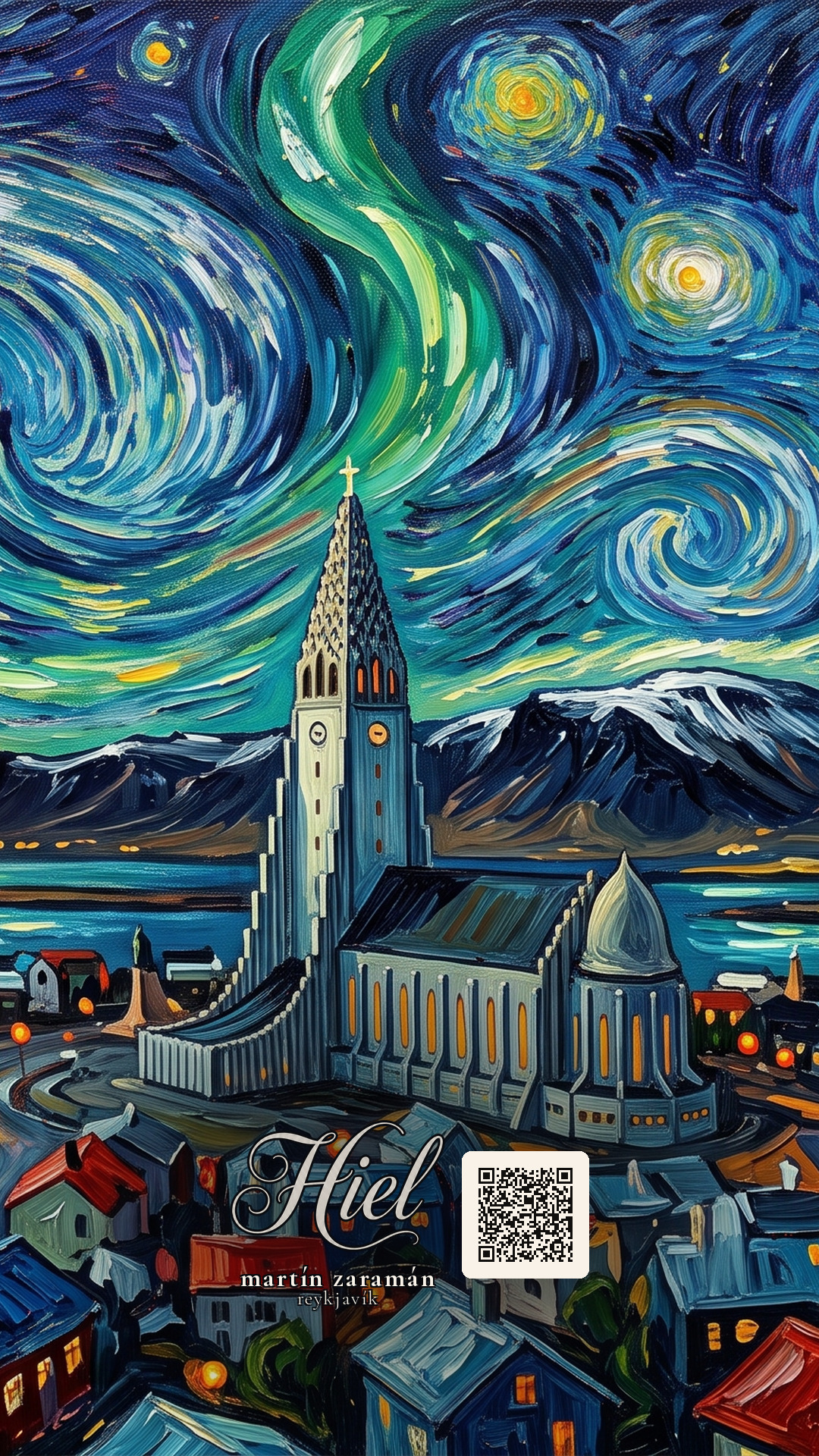 Fondo WhatsApp — Hiel, aurora de Reykjavík