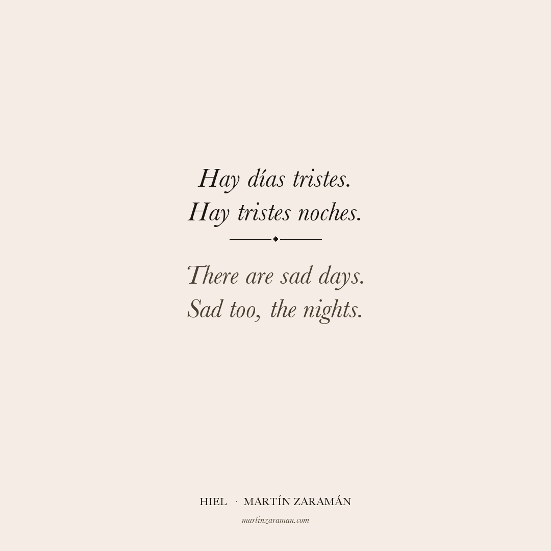 Hay días tristes